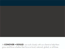 Tablet Screenshot of conovergould.com